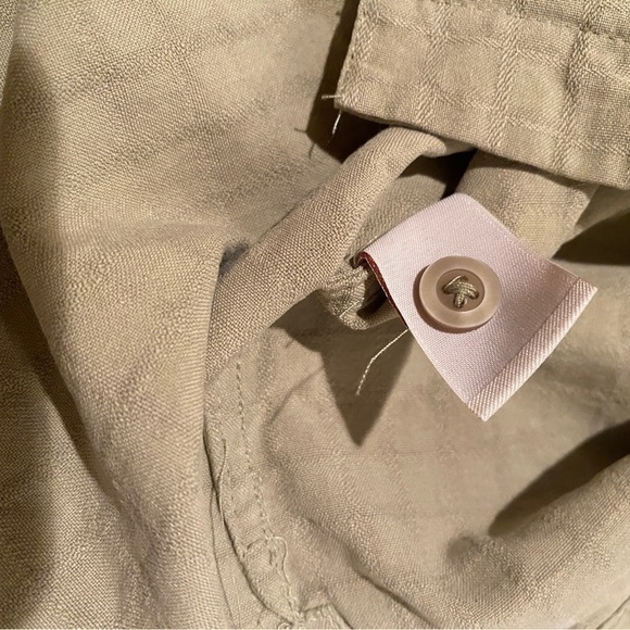 Caribbean Button Up Men’s Loose Shirt Casual Vacation Shirt Sz XL Silk & Cotton - Picture 11 of 14